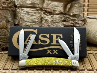Case XX USA 2023 Yellow Bone Yellow Edition Lizard Skin 1/500 Small Congress Knife