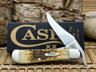 Case XX USA 2024 Peachseed Jig AMBER Bone 260 Stainless Russlock Pocket Knife