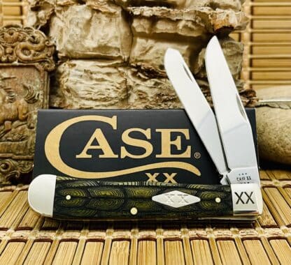 Case XX USA 2024 Tortoise Shell Olive Bone 1/500 Trapper Pocket Knife NEW