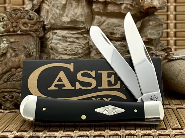 Case XX USA Smooth Black Delrin 1/300 Diamond XX 6447 Trapper Knife