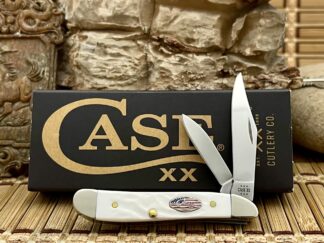 Case XX USA 2024 Rough White 14105 Stars & Stripes Peanut Knife