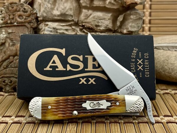 Case XX USA Custom Rogers Corncob Jig ANTIQUE Bone Russlock Knife