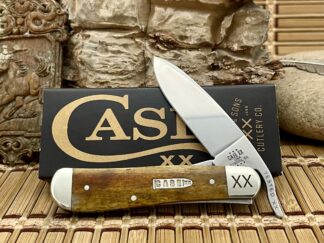 Case XX USA Smooth Antique Bone 1/500 Bullet XX Stainless Russlock Pocket Knife