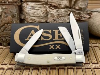 Case XX USA 2024 Smooth Natural Bone 13311 XX Oval Medium Stockman Knife