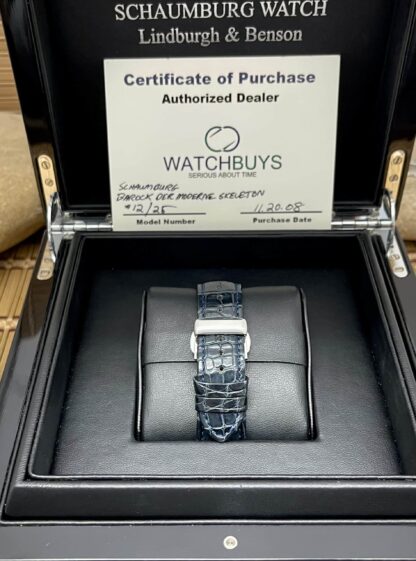 Schaumburg Lindburgh & Benson Rare Modern Baroque Skeleton Automatic Luxury Watch 1/25 - Image 5