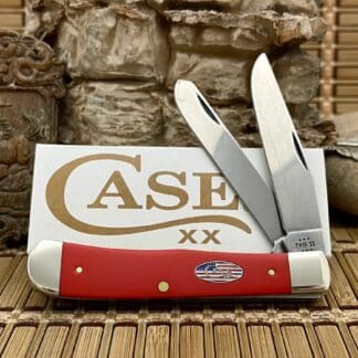 Case XX USA Red American Workman Red 73930 Carbon Trapper Knife