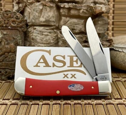 Case XX USA Red American Workman Red 73930 Carbon Trapper Knife