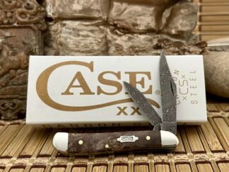 damascus pocket knife - case