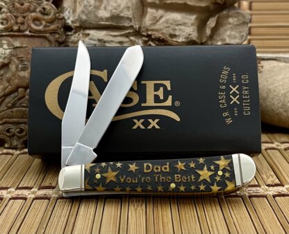 Case XX USA Antique Bone Father's Day - Dad 1/500 Mini Trapper Knife - Image 2