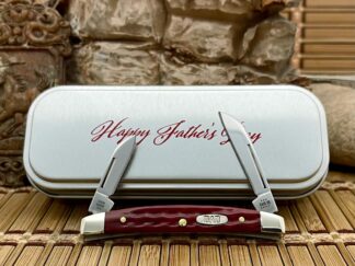Case XX USA Old Red Bone Father's Day Small Congress Knife in Tin