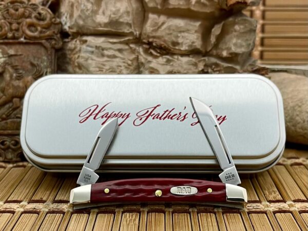 Case XX USA Old Red Bone Father's Day Small Congress Knife in Tin