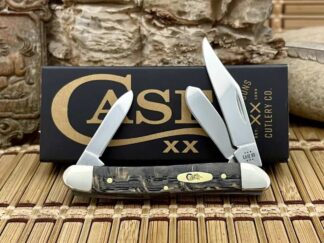 Case XX USA Black Curly Oak 14001 Medium Stockman  Knife