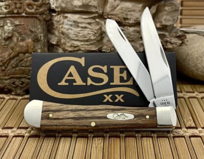 Case XX USA Natural Zebra Wood 25141 Trapper Knife