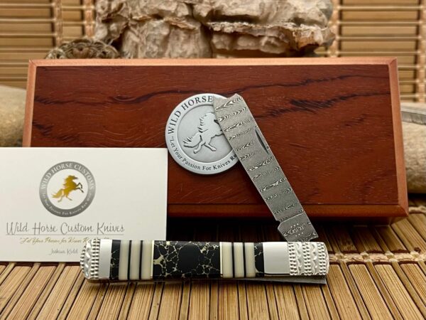 damascus case knife - razor