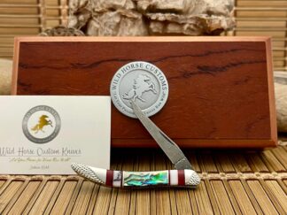 damascus pocket knife - toothpick