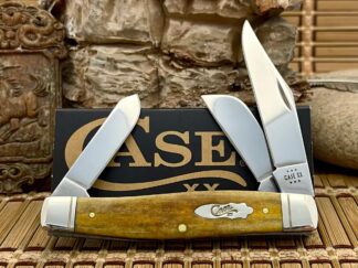 Case XX USA Smooth Antique Bone 58204 Large Stockman Knife