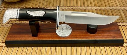 Buck 119 Special USA Wild Horse Custom "Diamond Wings" Black Hunting Knife #1 - Image 3