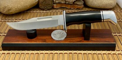 Buck 119 Special USA Wild Horse Custom "Diamond Wings" Black Hunting Knife #1 - Image 4