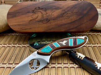 Buck 196 USA David Yellowhorse EAGLE 196 Alpha Hunter Artist Proof Knife