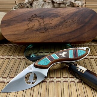 Buck 196 USA David Yellowhorse EAGLE 196 Alpha Hunter Artist Proof Knife
