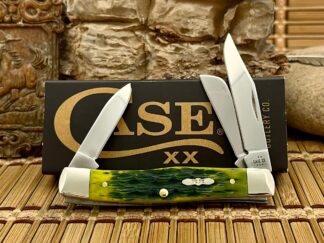 Case XX USA 2025 Peachseed Jig Green Apple Bone 27862 Medium Stockman Knife