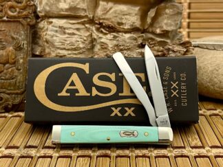 Case XX USA 2025 Smooth Seafoam Green G-10 Baby Doc Knife