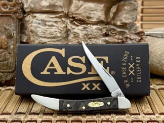 Case XX USA 2025 Smooth Black Curly Oak 14009 Toothpick Knife