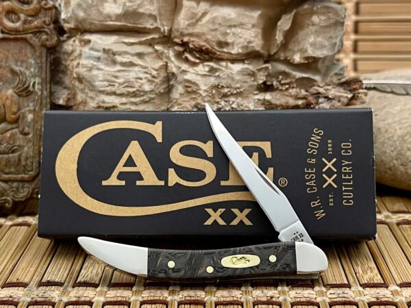 Case XX USA 2025 Smooth Black Curly Oak 14009 Toothpick Knife
