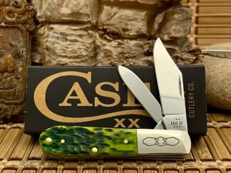 Case XX USA 2025 Peachseed Jig Green Apple Bone 27865 Barlow Knife