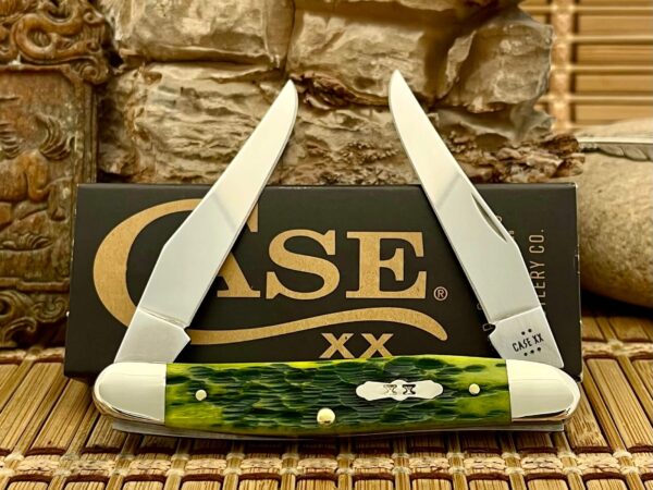 Case XX USA 2025 Peachseed Jig Green Apple Bone 27866 Muskrat Knife