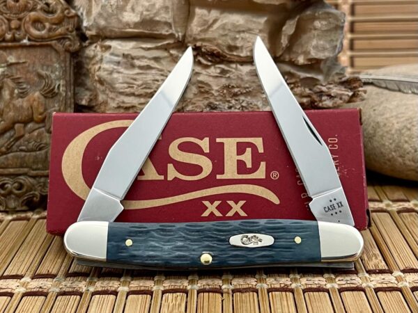 Case XX USA Pocket Worn Crandall GRAY Bone Carbon 58418 Muskrat Knife