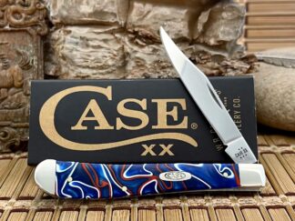 Case XX USA Smooth Patriotic Kirinite 11229 Slimline Trapper Knife