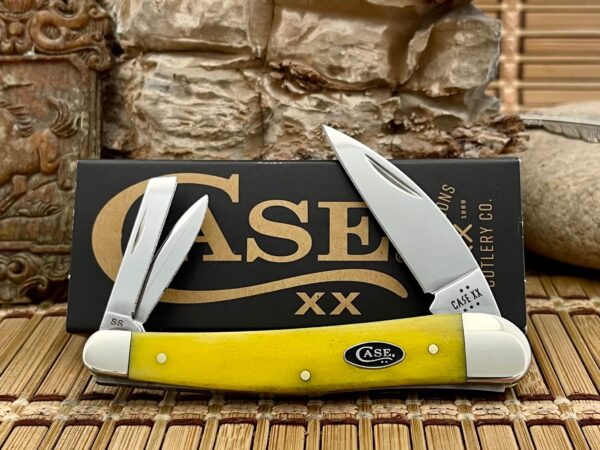 Case XX USA 2025 Smooth Yellow Bone 20028 Seahorse Whittler Knife