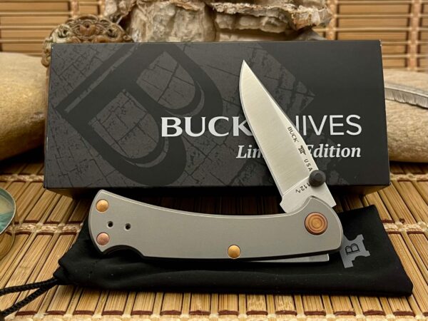 Buck 112 USA Ranger Slim Pro TRX Legacy Collection Titanium Lockback Knife