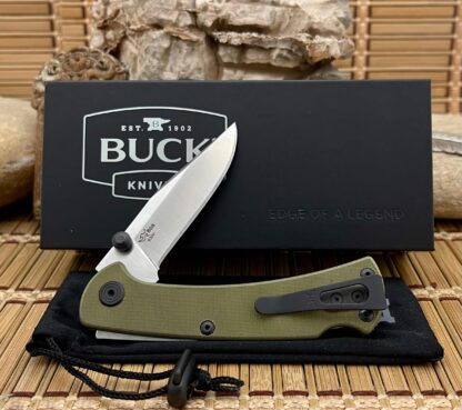 Buck 112 USA Ranger Slim Pro TRX O.D. Green G-10 S30V Steel Lockback Knife - Image 2
