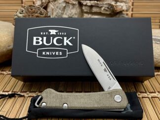 Buck 250 USA Saunter – Green & Black Micarta Slipjoint Knife