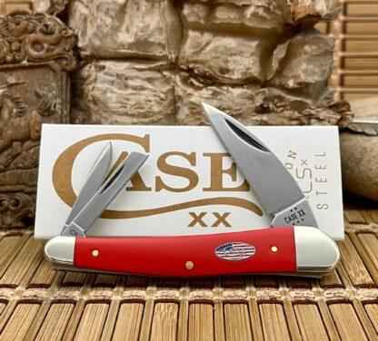 Case XX USA Red American Workman Red 73938 Carbon Seahorse Whittler Knife