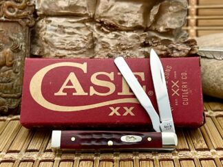 Case XX USA Pocket Worn Corn Cob Jig Old Red Bone 10308 Baby Doc Knife