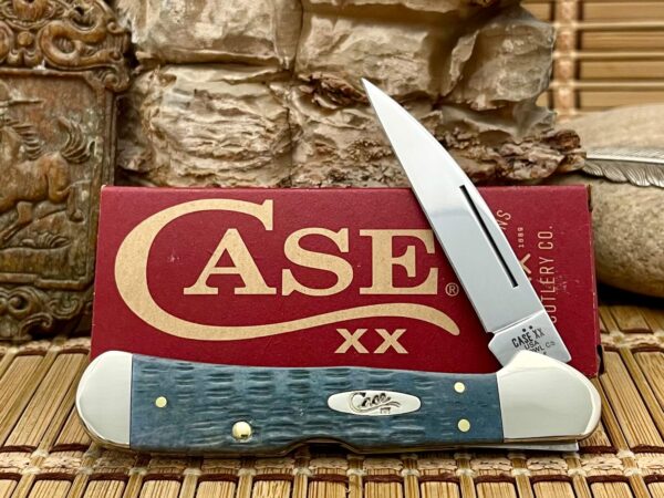 Case XX USA 2025 Pocket Worn Crandall GRAY Bone 58424 Copperlock Knife