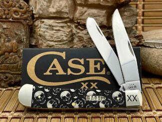 Case XX USA Smooth Natural Bone SKULL Bullet Trapper 1/500 Knife