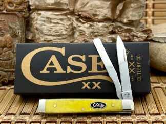 Case XX USA 2025 Smooth Yellow Bone 20026 Black Oval Baby Doc Knife