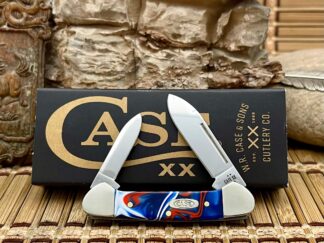 Case XX USA 2025 Smooth Patriotic Kirinite 11228 Stainless Baby Butterbean Knife