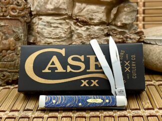 Case XX USA 2025 Smooth Blue Sycamore Wood 63736 Baby Doc Knife