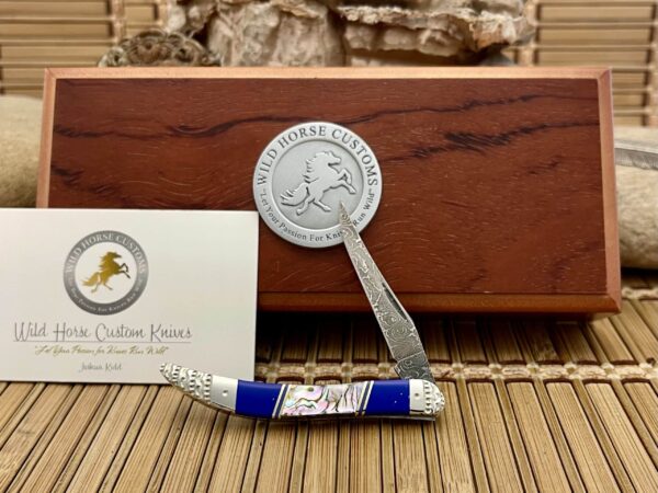 damascus case knife - toothpick