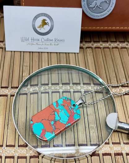 Wild Horse Custom Sonora Sunset Nickel Silver Knife Collectors Dog Tags #1 - Image 2