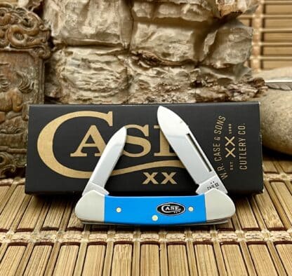 Case XX USA Smooth Light Blue Synthetic 68903 Baby Butterbean Knife