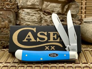 Case XX USA Smooth Light Blue Synthetic 68901 Mini Trapper Knife