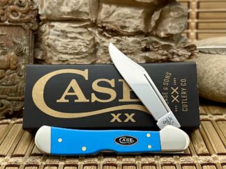 Case XX USA Smooth Light Blue Synthetic 68902 Mini Copperlock Knife