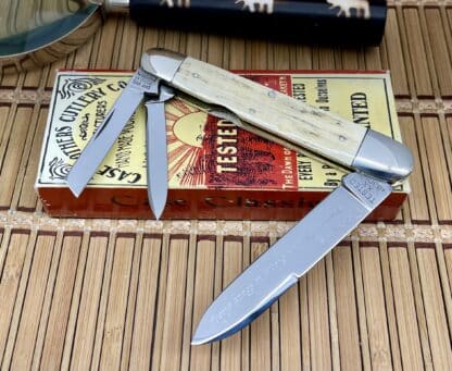 Case XX Classic 1990 Antique Elephant Bark Fossil Prototype Cigar Whittler Knife - Image 4