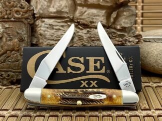Case XX USA 2025 6.5 Burnt Bone Stag 65346 Stainless Muskrat Knife